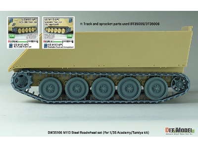 Us M113 Apc Steel Roadwheel Set (For Academy, Tamiya) - zdjęcie 11