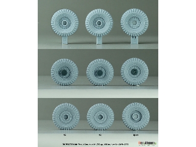 British Ferret Scout Car Mk.2 Sagged Wheel Set (For Airfix) - zdjęcie 5