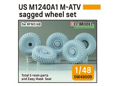 Us M1240a1 M-atv Sagged Wheel Set (For Rfm) - zdjęcie 1