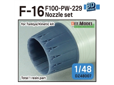 F-16 F100-pw-229 Nozzle Set (For Tamiya, Kinetic) - zdjęcie 1