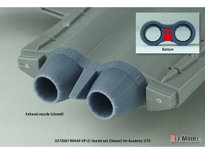 Rokaf Kf-21 Exhaust Nozzle Set (Closed) (For Academy) - zdjęcie 5