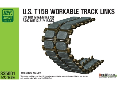 T158 Workable Track Set (For 1/35 M1 Abrams) - zdjęcie 1