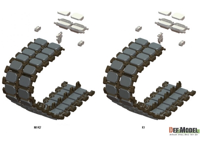 T158 Workable Track Set (For 1/35 M1 Abrams) - zdjęcie 2