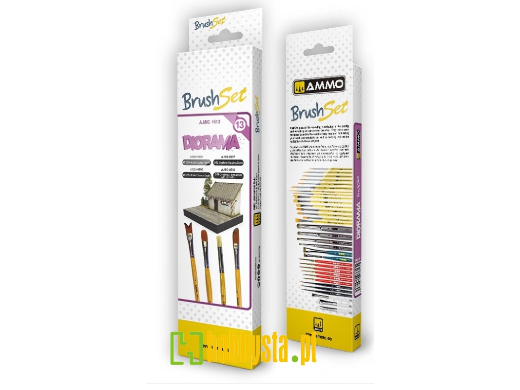 Dioramas Brushes Set (4 Pcs) - zdjęcie 1 Dioramas Brushes Set (4 Pcs) - zdjęcie 1