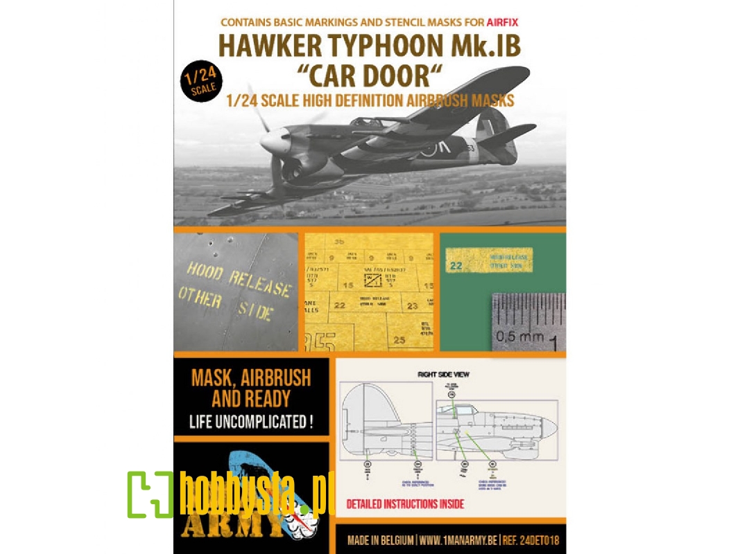 Hawker Typhoon Mk.Ib 'car Door' (Airfix) - zdjęcie 1 Hawker Typhoon Mk.Ib 'car Door' (Airfix) - zdjęcie 1