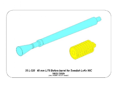 Lufa 40 mm  L/70 Bofors do Szweeckiego  LvKv 90C - zdjęcie 9