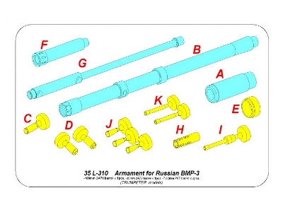 Zestaw uzbrojenia do rosyjskiego BWP-3 - zdjęcie 12