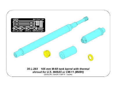 Lufa 105 mm M-68 z termoizolacją do czolgu M48A5 - zdjęcie 12