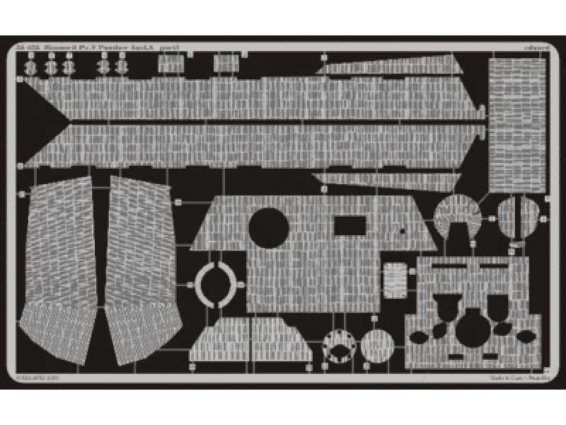 Zimmerit Panther Ausf. A 1/35 - Tamiya - blaszki - zdjęcie 1 Zimmerit Panther Ausf. A 1/35 - Tamiya - blaszki - zdjęcie 1