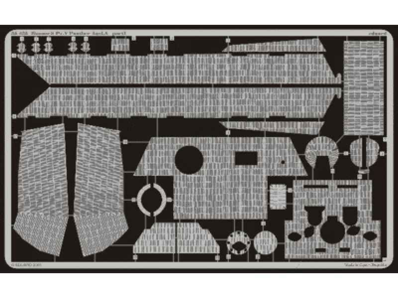  Zimmerit Panther Ausf. A 1/35 - Tamiya - blaszki - zdjęcie 1