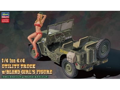 52249 1/4 Ton 4x4 Utility Truck W/Blond Girl's Figure - zdjęcie 1