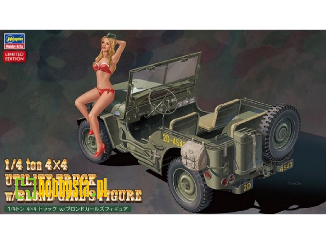 52249 1/4 Ton 4x4 Utility Truck W/Blond Girl's Figure - zdjęcie 1