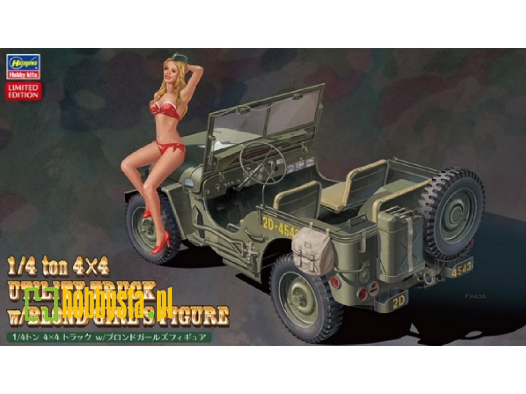 52249 1/4 Ton 4x4 Utility Truck W/Blond Girl's Figure - zdjęcie 1 52249 1/4 Ton 4x4 Utility Truck W/Blond Girl's Figure - zdjęcie 1