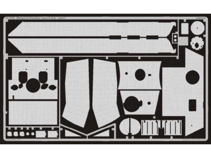 Zimmerit Panther Ausf. A late 1/35 - Dragon - blaszki - zdjęcie 1 Zimmerit Panther Ausf. A late 1/35 - Dragon - blaszki - zdjęcie 1