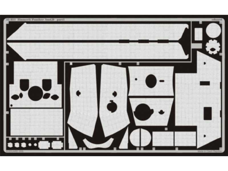 Zimmerit Panther Ausf. D 1/35 - Icm - blaszki - zdjęcie 1 Zimmerit Panther Ausf. D 1/35 - Icm - blaszki - zdjęcie 1