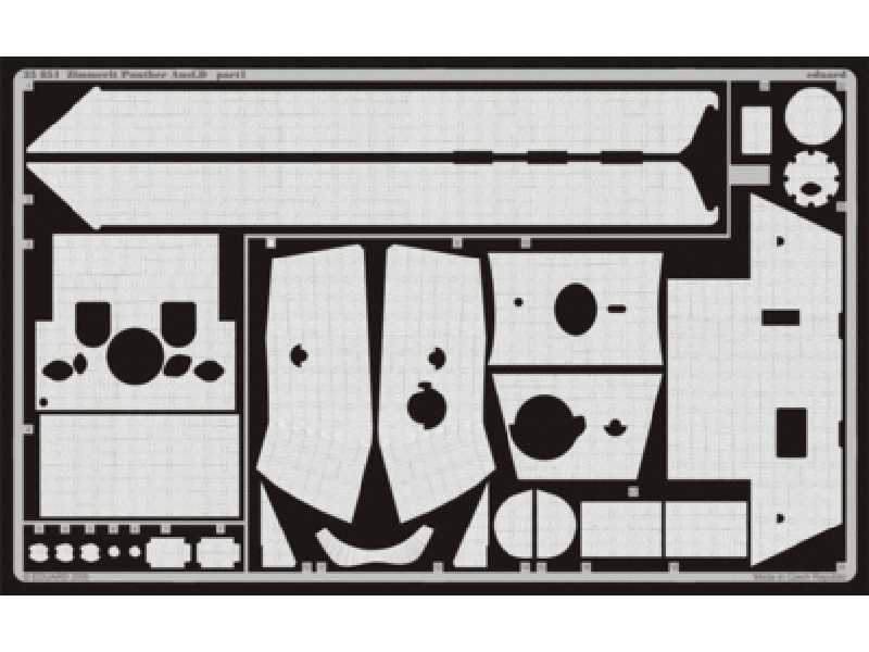  Zimmerit Panther Ausf. D 1/35 - Icm - blaszki - zdjęcie 1