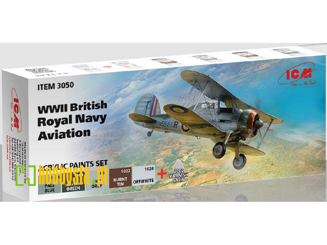 Acrylic Paints Set For WWII British Royal Navy Aviation - zdjęcie 1 Acrylic Paints Set For WWII British Royal Navy Aviation - zdjęcie 1