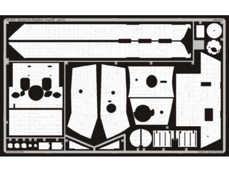  Zimmerit Panther Ausf. D 1/35 - Dragon - blaszki - zdjęcie 1