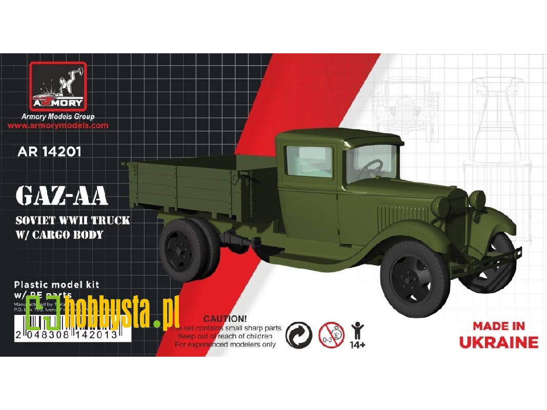 Gaz-aa Soviet Wwii Cargo Truck With Cargo Body - zdjęcie 1