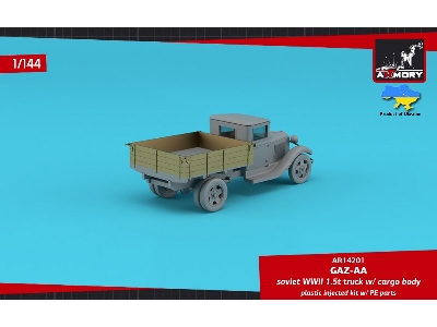 Gaz-aa Soviet Wwii Cargo Truck With Cargo Body - zdjęcie 3