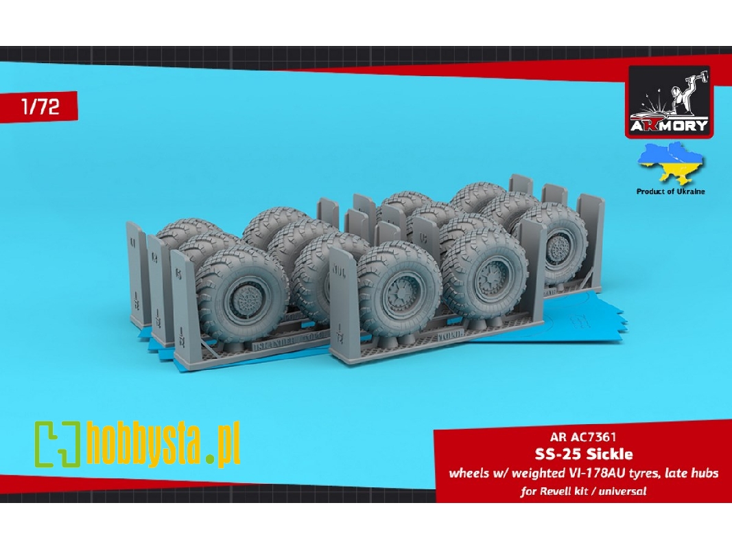 Ss-25 'sickle' Mobile Launcher Wheels With Weighted Vi-178au Tyres, Late Hubs - zdjęcie 1 Ss-25 'sickle' Mobile Launcher Wheels With Weighted Vi-178au Tyres, Late Hubs - zdjęcie 1