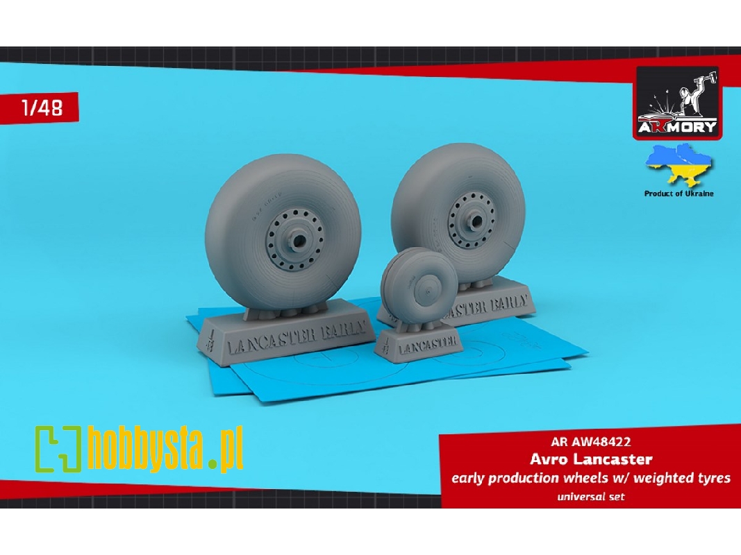 Avro Lancaster Early Production Wheels With Weighted Tyres - Universal Set - zdjęcie 1 Avro Lancaster Early Production Wheels With Weighted Tyres - Universal Set - zdjęcie 1