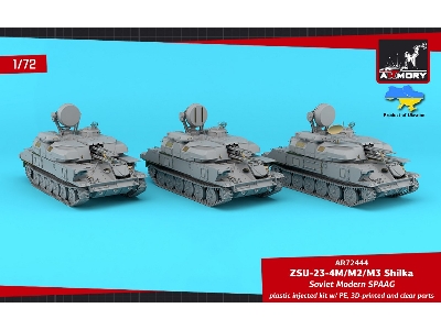 Zsu-23-4m/M3/M2 Shilka, Soviet Spaag, 3-in-1 Kit - zdjęcie 2