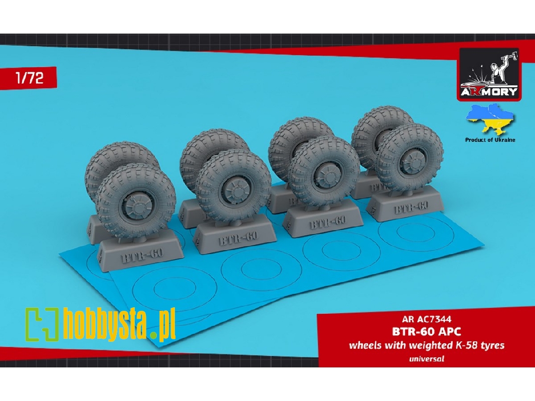 Btr-60 Apc Wheels With Weighted K-58 Tyres - zdjęcie 1 Btr-60 Apc Wheels With Weighted K-58 Tyres - zdjęcie 1