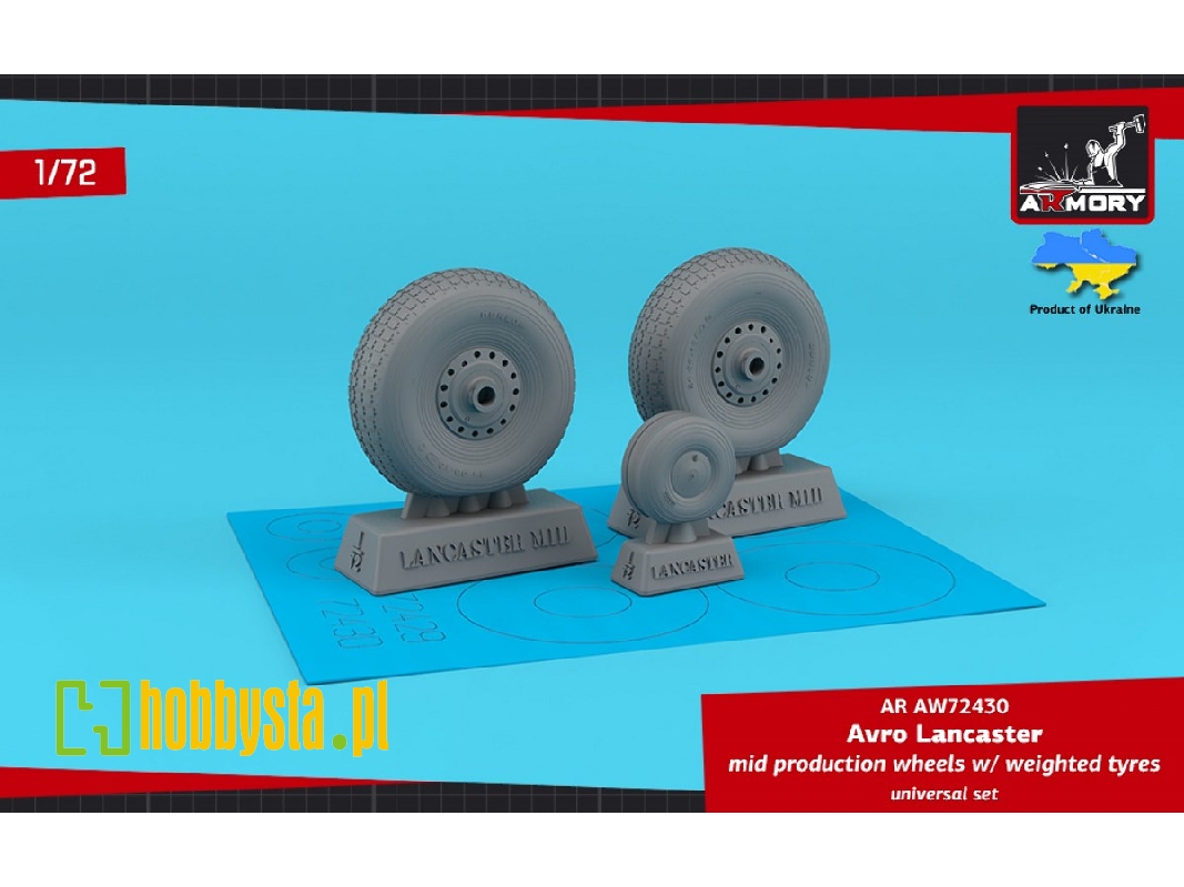 Avro Lancaster Mid Production Wheels With Weighted Tyres - Universal Set - zdjęcie 1 Avro Lancaster Mid Production Wheels With Weighted Tyres - Universal Set - zdjęcie 1