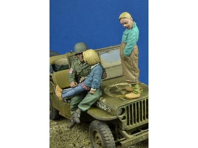 Us Paratrooper With Kids 1944-45 - zdjęcie 2