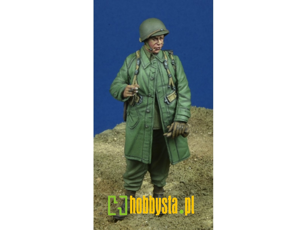 Us Paratrooper Nco In Raincoat 1944-45 - zdjęcie 1 Us Paratrooper Nco In Raincoat 1944-45 - zdjęcie 1