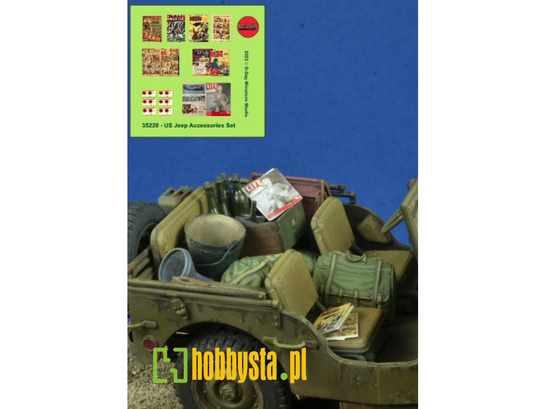 Wwii Us Jeep Accessories Set - zdjęcie 1 Wwii Us Jeep Accessories Set - zdjęcie 1