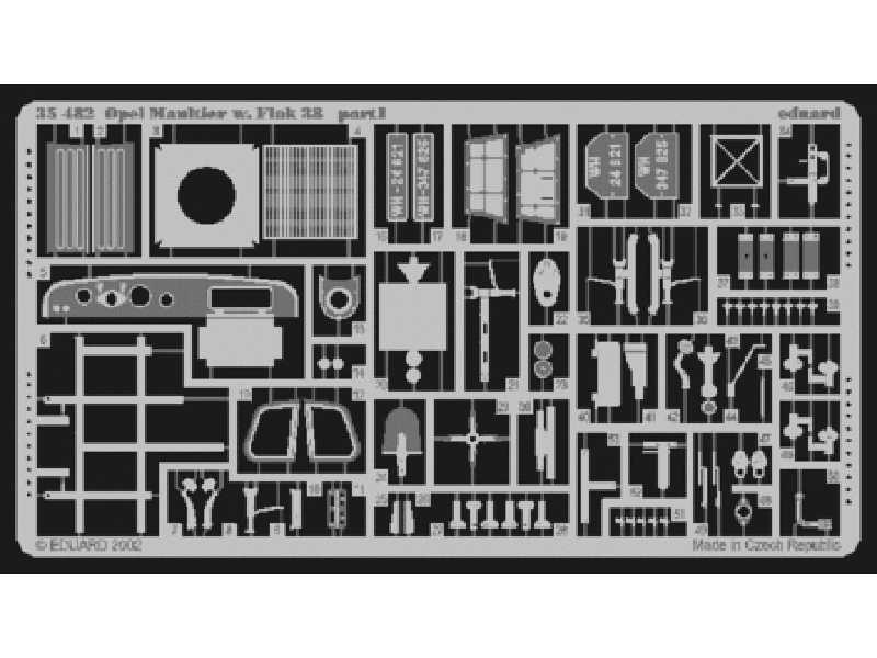 Zimmerit Sd. Kfz.163 StuG. IV 1/35 - Tamiya - blaszki - zdjęcie 1 Zimmerit Sd. Kfz.163 StuG. IV 1/35 - Tamiya - blaszki - zdjęcie 1
