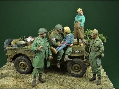 Chocolate Bar, 101st Airborne Div. Soldiers W. Kids Operation Market Garden, Holland 1944 - zdjęcie 1