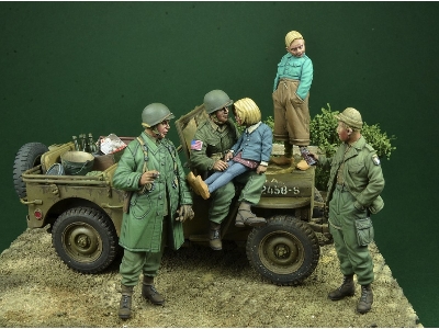 Chocolate Bar, 101st Airborne Div. Soldiers W. Kids Operation Market Garden, Holland 1944 - zdjęcie 1