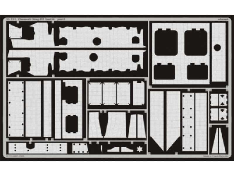 Zimmerit StuG. III Ausf. G 1/35 - Dragon - blaszki - zdjęcie 1 Zimmerit StuG. III Ausf. G 1/35 - Dragon - blaszki - zdjęcie 1