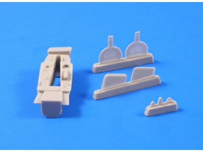 P-39D-Q Airacobra  Front Wheel Bay & Main Wheel Bays Covers 1/48 - zdjęcie 1