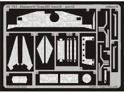  Zimmerit StuG. III Ausf. G 1/35 - Dragon - blaszki - zdjęcie 3