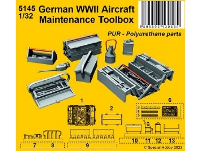 German Wwii Aircraft Maintenance Toolbox - zdjęcie 1