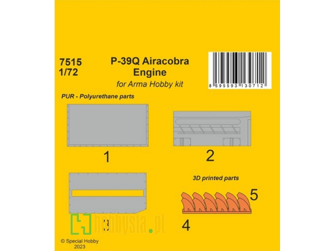 P-39q Airacobra Engine (For Arma Hobby) - zdjęcie 1 P-39q Airacobra Engine (For Arma Hobby) - zdjęcie 1