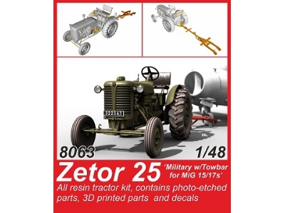 Zetor 25 'military W/Towbar For Mig 15/17s' - zdjęcie 1