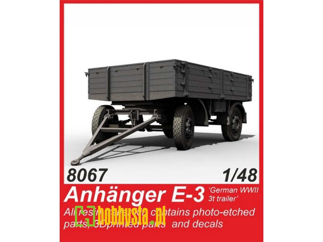 Anhanger E-3 German Wwii Trailer - zdjęcie 1