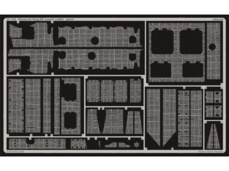  Zimmerit StuG. III Ausf. G waffel 1/35 - Dragon - blaszki - zdjęcie 1