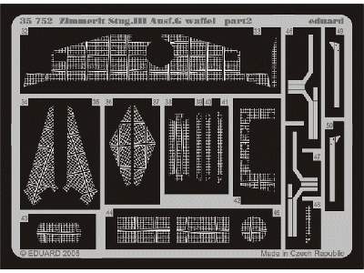  Zimmerit StuG. III Ausf. G waffel 1/35 - Dragon - blaszki - zdjęcie 3