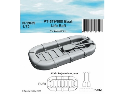 Pt-579/588 Boat Life Raft For Revell Kit - zdjęcie 1