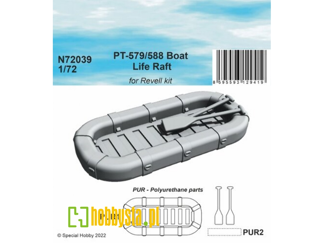 Pt-579/588 Boat Life Raft For Revell Kit - zdjęcie 1