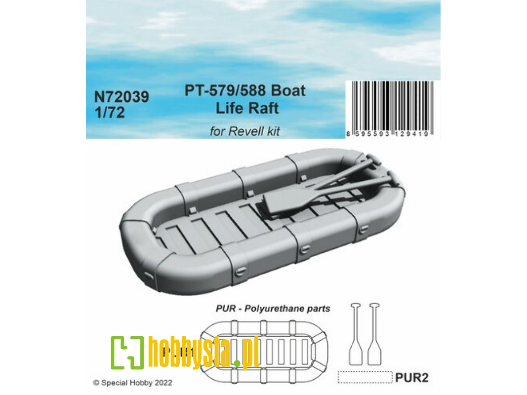 Pt-579/588 Boat Life Raft For Revell Kit - zdjęcie 1 Pt-579/588 Boat Life Raft For Revell Kit - zdjęcie 1