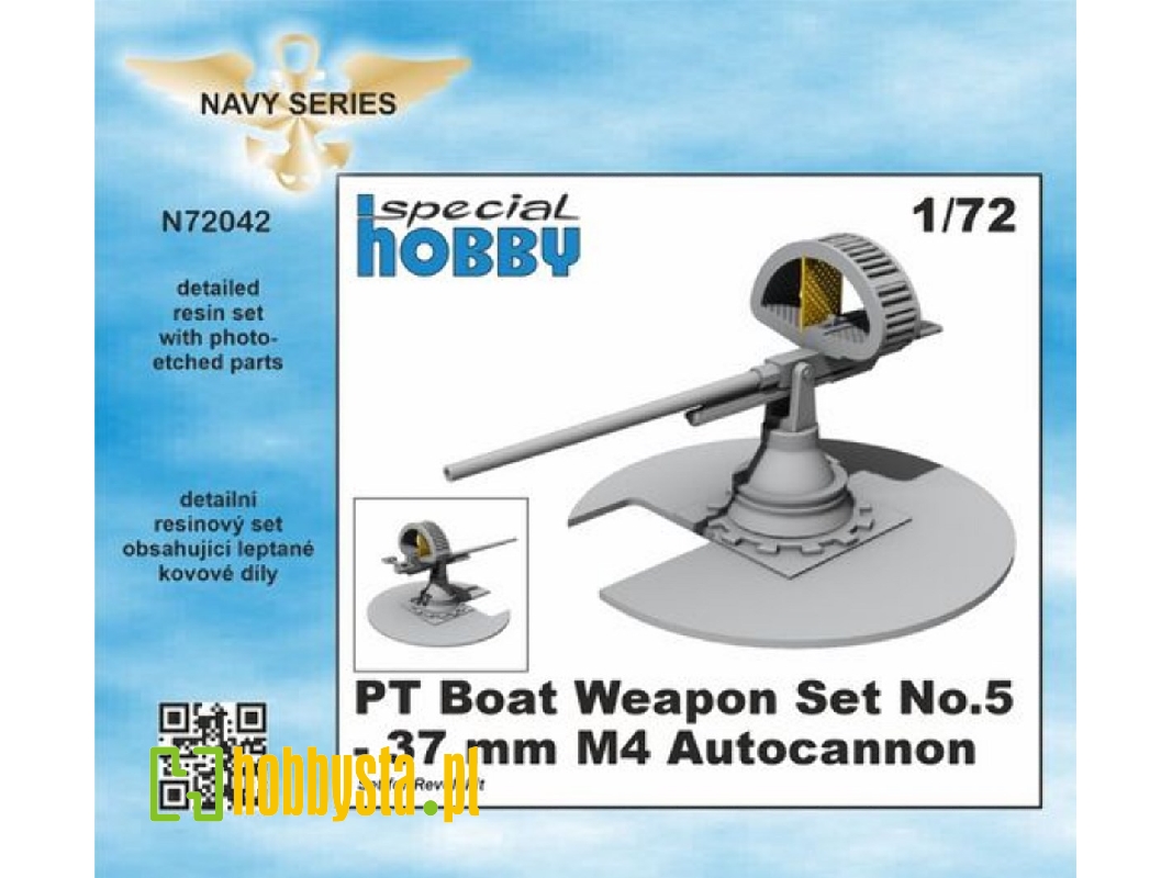 Pt Boat Weapon Set No.5 - 37 Mm M4 Autocannon - zdjęcie 1 Pt Boat Weapon Set No.5 - 37 Mm M4 Autocannon - zdjęcie 1
