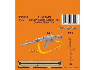 Ak-74mn Soviet/Russian Assault Rifle - Folding Stock Type (2pcs.) - zdjęcie 1