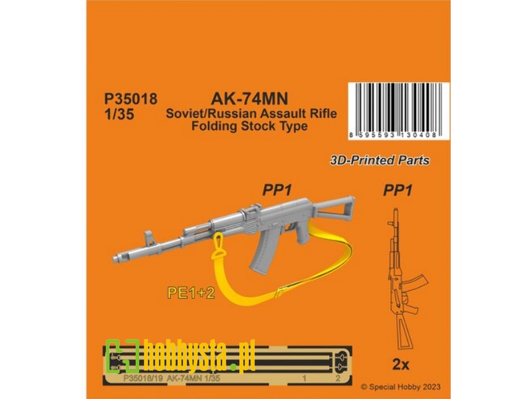 Ak-74mn Soviet/Russian Assault Rifle - Folding Stock Type (2pcs.) - zdjęcie 1 Ak-74mn Soviet/Russian Assault Rifle - Folding Stock Type (2pcs.) - zdjęcie 1